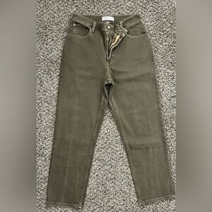 Abercrombie & Fitch Olive Ultra High Rise Brown Jeans